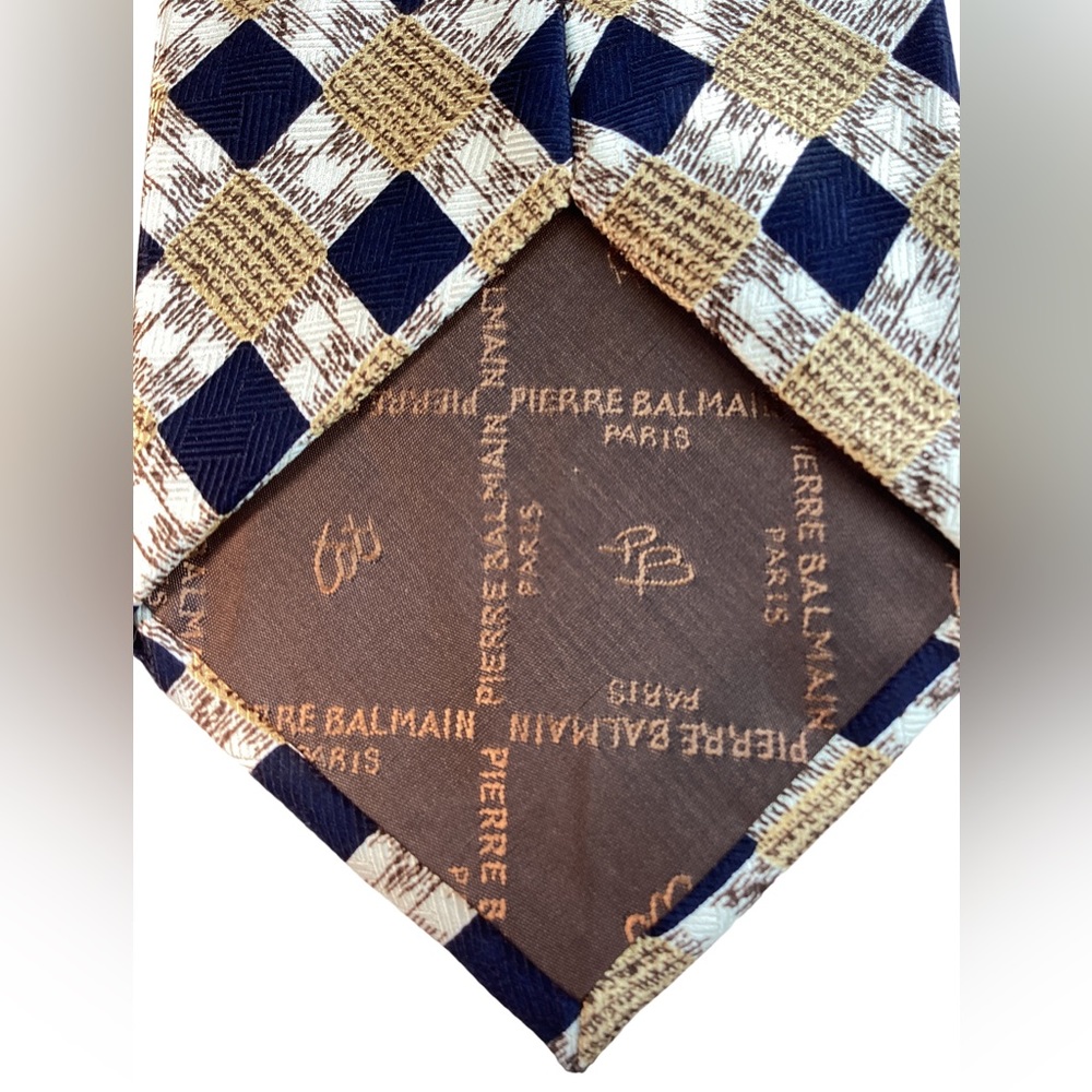 Vintage Pierre Balmain Silk Necktie. AC - Picture 6 of 9